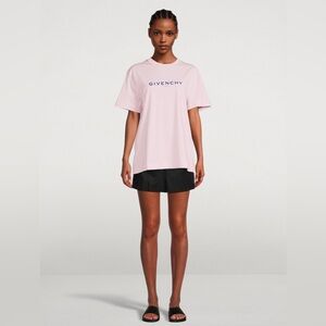 Givenchy Paris Light Pink T-Shirt women size XS GIVENCHY Reverse Logo T-Shirt